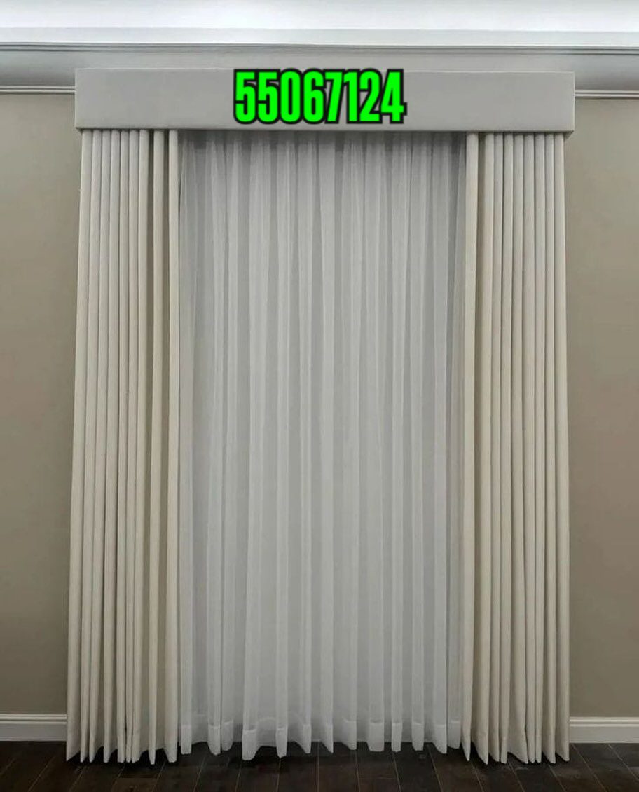 Custom Curtains and Sofa Qatar blackout bedroom curtains